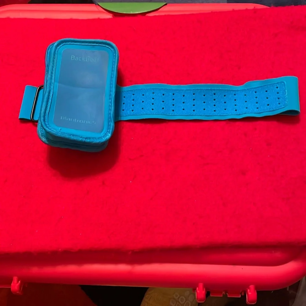 Plantronics Back Beat Neoprene Pouch-Arm Band Mobile Device Holder- Teal Blue